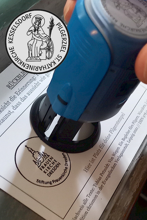 Einweihung des neuen Pilgerstempels