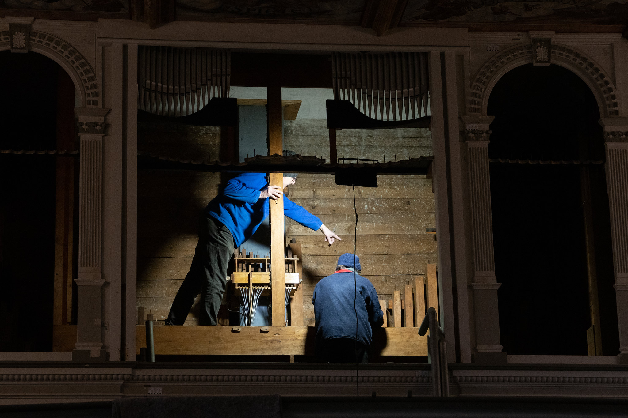 Abbau der Orgel im Februar 2023 – © Clemens Henker 2023